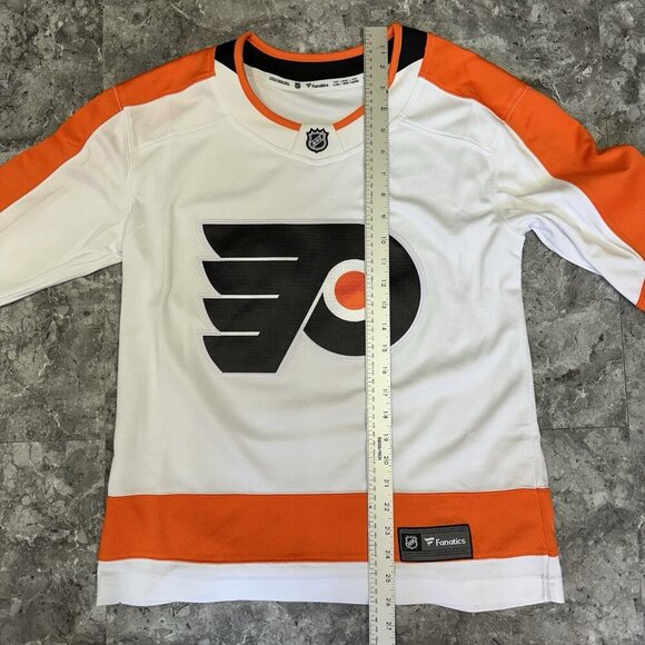 Philadelphia Flyers Jersey Youth Large XL Fanatics Breakaway White Orange - Picture 6 of 6